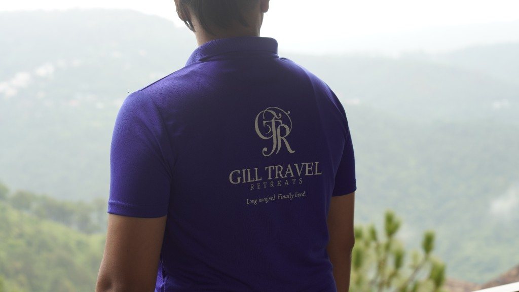 Retreat host overlooking the Shivalik hills