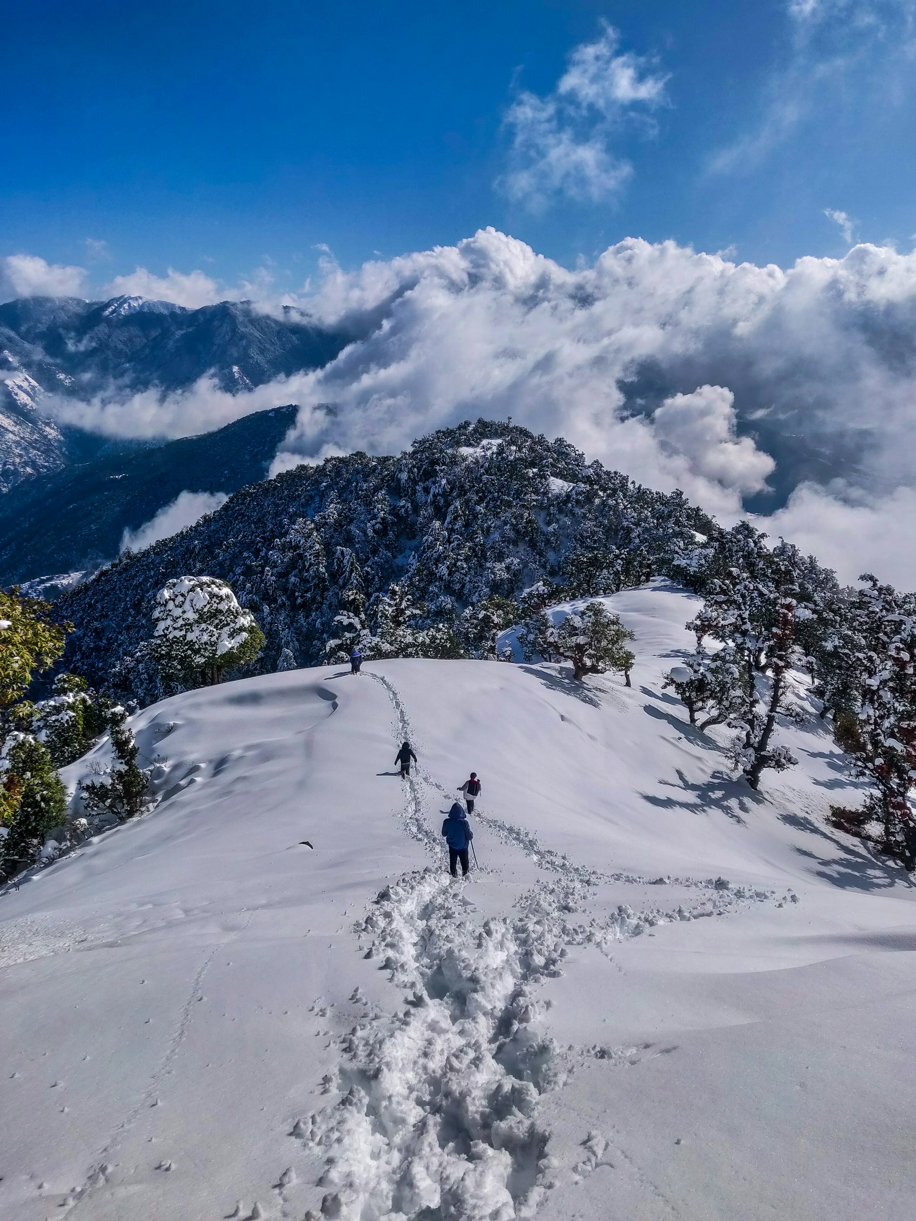 Snow ridge above the Kullu valley