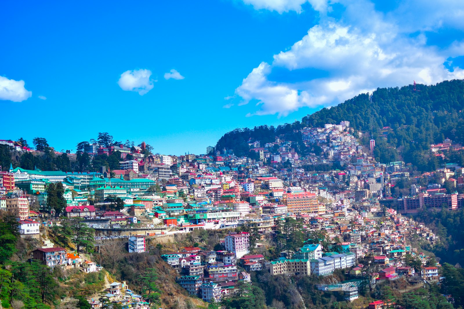 Shimla hillside town
