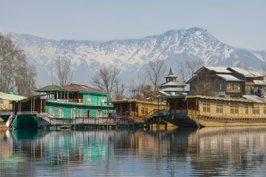 Premium houseboats moored along Dal Lake, Srinagar