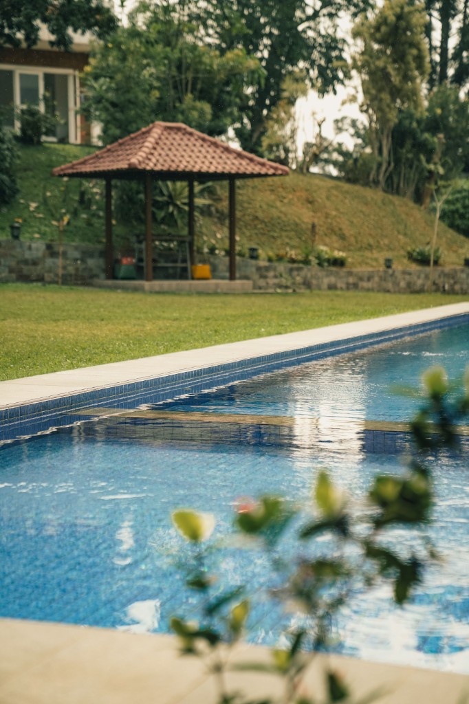 Munnar tea garden resort with pool and gazebo