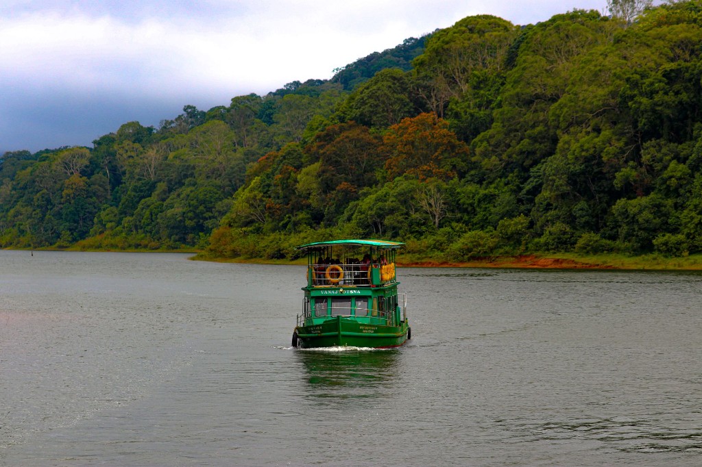 Periyar Lake boat cruise at Thekkady